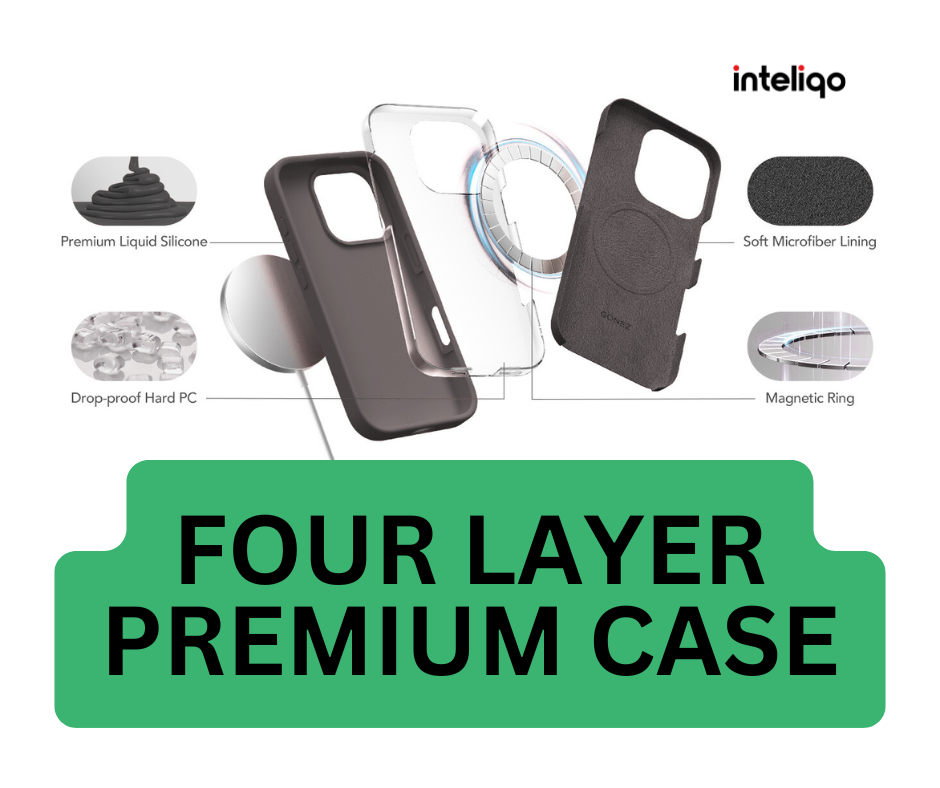 Premium Magsafe Silicone Case for iPhone 12 & 12 Pro (Black)