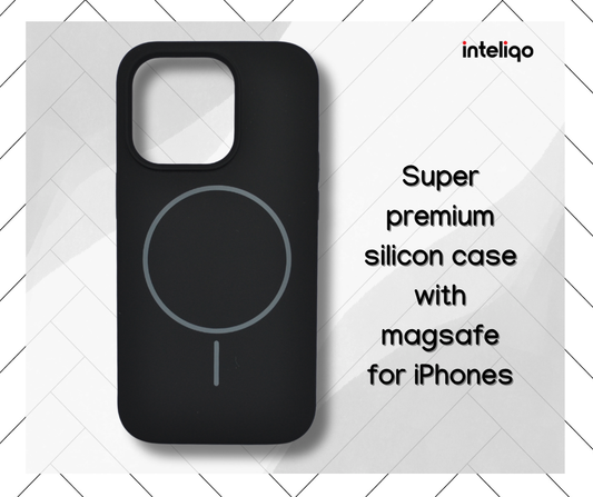 Premium Magsafe Silicone Case for iPhone 12 & 12 Pro (Black)