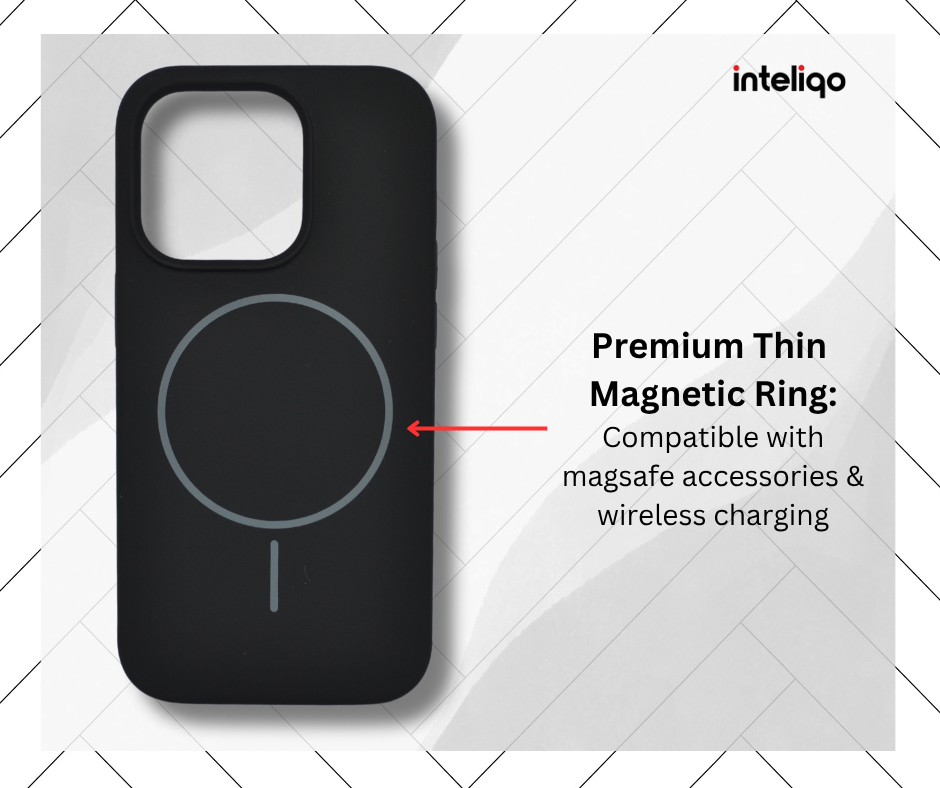 Premium Magsafe Silicone Case for iPhone 12 & 12 Pro (Black)